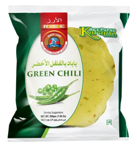 DADI JAN  RICE PAPAD KHICHIYA GREEN CHILLI  200g