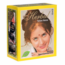 HERBUL YELLOW HENNA   (10gm X 6 Packs)