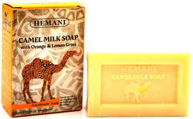 HEMANI - CAMEL MILK SOAP WITH ORANGE & LEMON GRASS - 150g