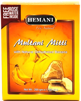 HEMANI - MULTANI MITTI (FULLERS EARTH POWDER) WITH BANANA - 200g