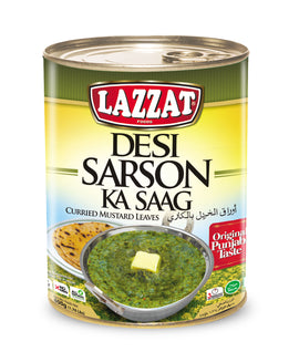 LAZZAT - DESI SARSON KA SAAG (CURRIED MUSTARD LEAVES) - 425g