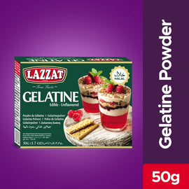 LAZZAT - EDIBLE GELATINE POWDER - 50g